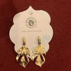 Spartina 449 Kai 18KT Gold Plated Leaf Earrings